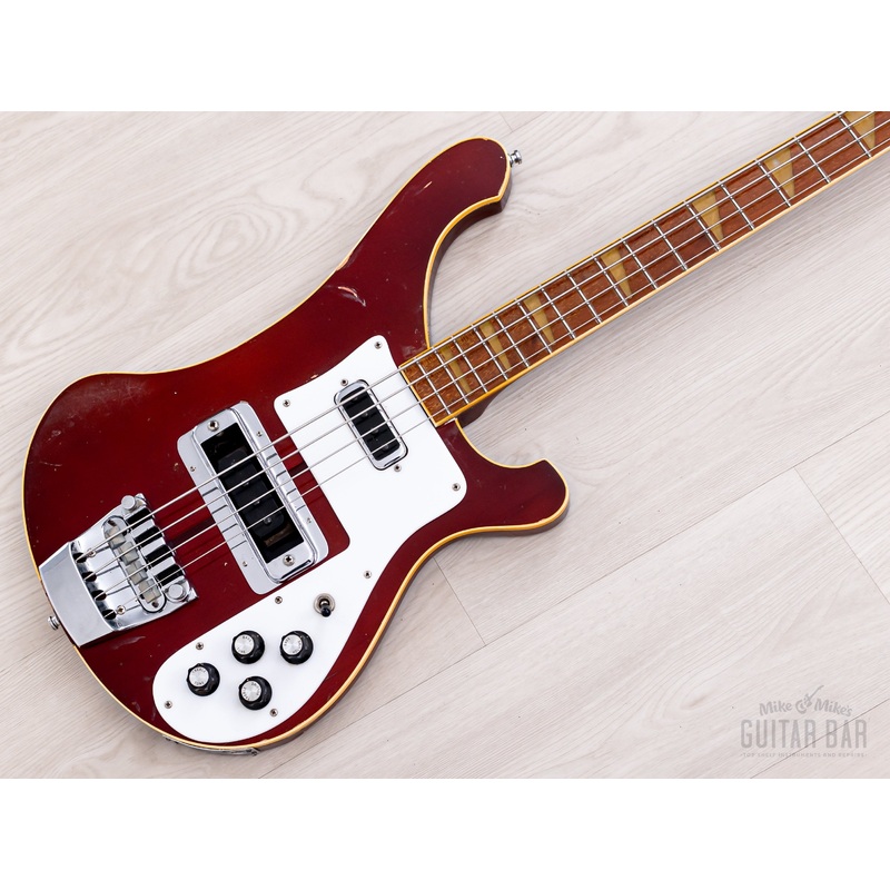1982 Rickenbacker 4001 Vintage Neck Through Bass Burgundyglo w/ Case