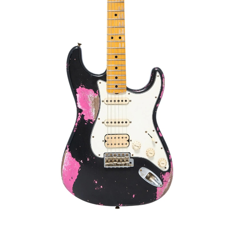 Fender Custom Shop Austin MacNutt  '69 Stratocaster, Black over Bubblegum Pink