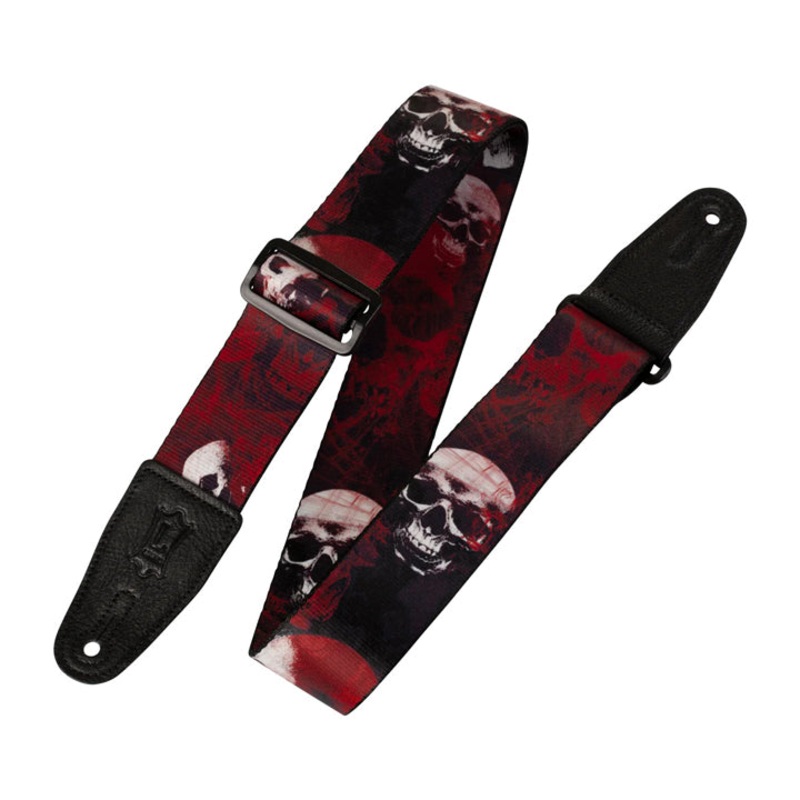Levy's Skull Series Red & Black Strap MPS2-093