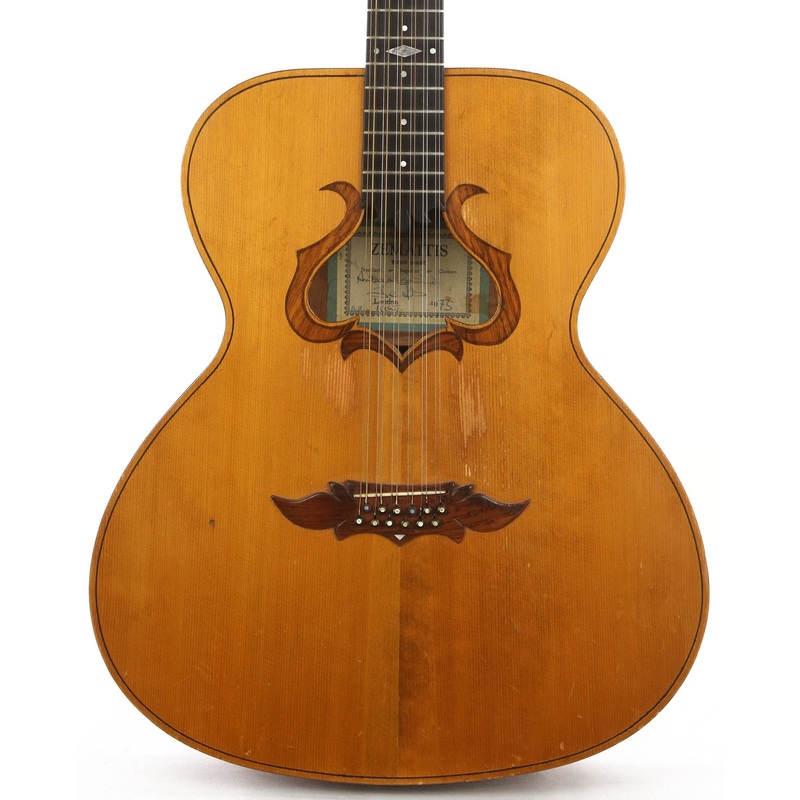 Used 1973 Zemaitis Harp 12-String Acoustic Guitar Natural