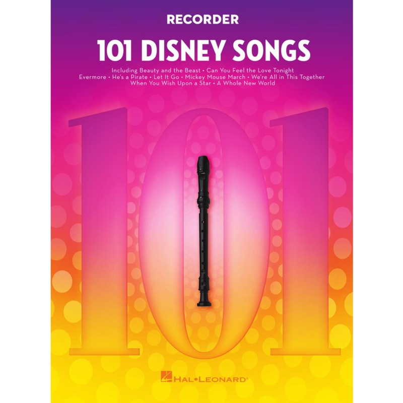 Hal Leonard HL00366060 101 Disney Songs for Recorder