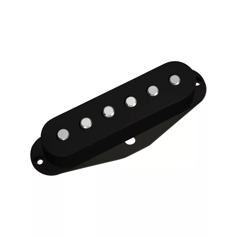 Dimarzio Area 58 Stacked Hum Canceling Strat Pickup - Black with Default Poles