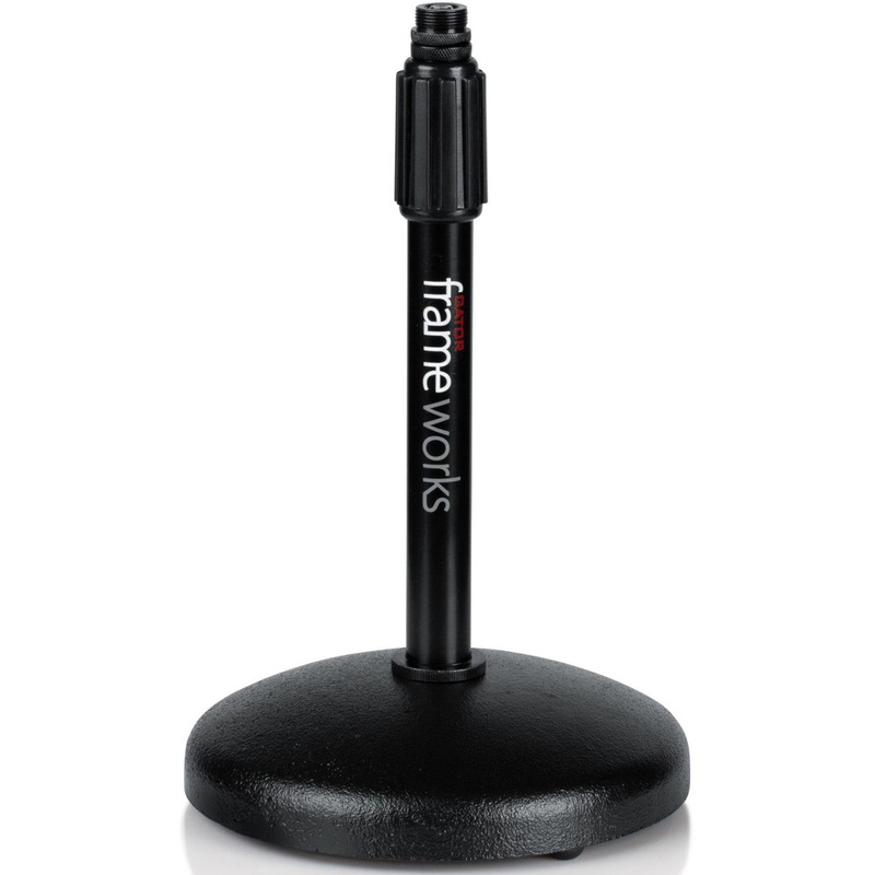 Gator GFW-MIC-0501 Round Base Desktop Mic Stand