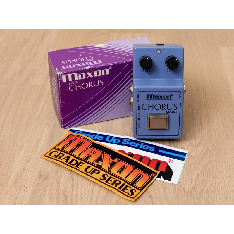1980s Maxon CS-505 Insta-Chorus Vintage Analog Guitar Effects Pedal, Near Mint w/ Box, Ibanez