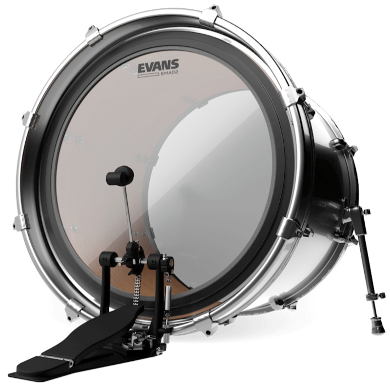 Evans BD22EMAD2 EMAD2 Clear Bass Drum Head, 22 Inch