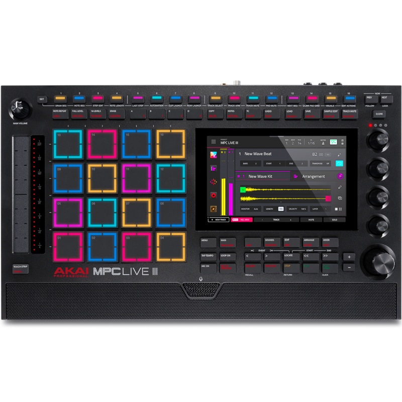 Akai MPCLIVE-III Standalone MPC w/7" Touch Display and Built-in Studio Monitors & Condensor Mic