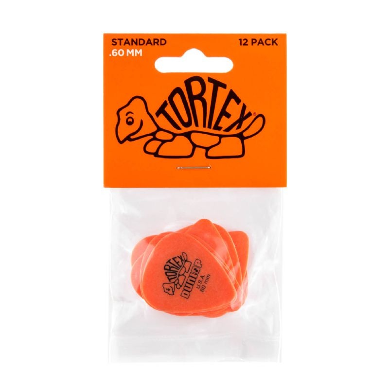 Dunlop Orange 0.60mm Tortex Standard Guitar Pick (12/bag)
