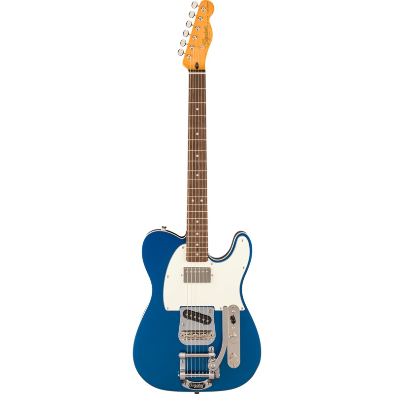 Squier 037-4048-502 Classic Vibe Custom Tele w/ Bigsby, SH, Parchment PG, Lake Placid Blue