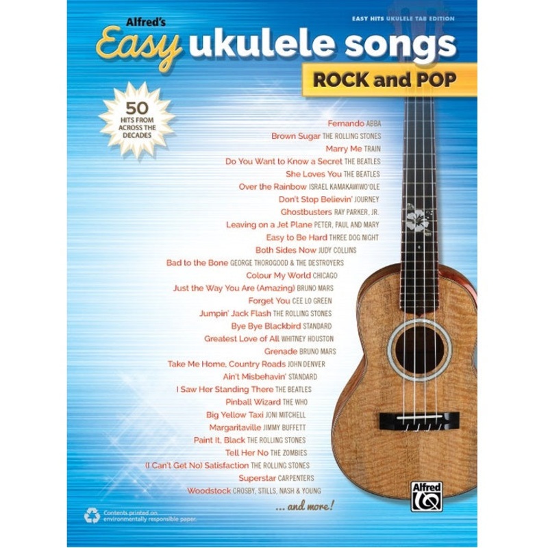 Alfred A-44505 Alfred's Easy Ukulele Songs: Rock and Pop