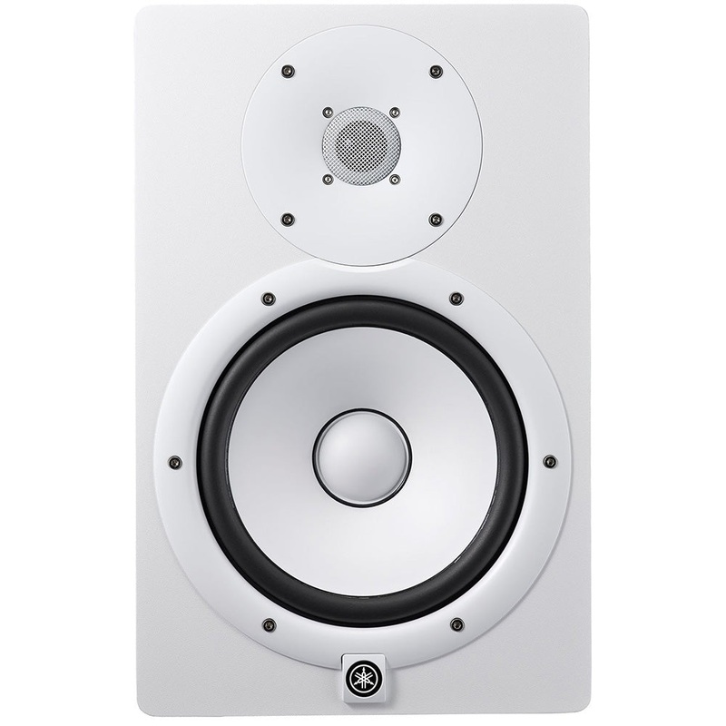 Yamaha HS8W 2 Way Bi-Amped Powered 8" Studio Monitor, White