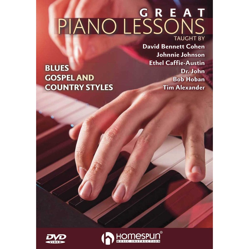DVD - Great Piano Lessons - Blues, Gospel and Country Styles