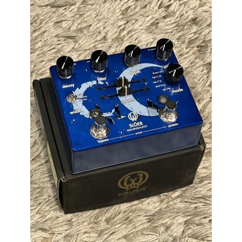 Walrus Audio SLOER Stereo Ambient Reverb Guitar Effects Pedal in Blue Single variant