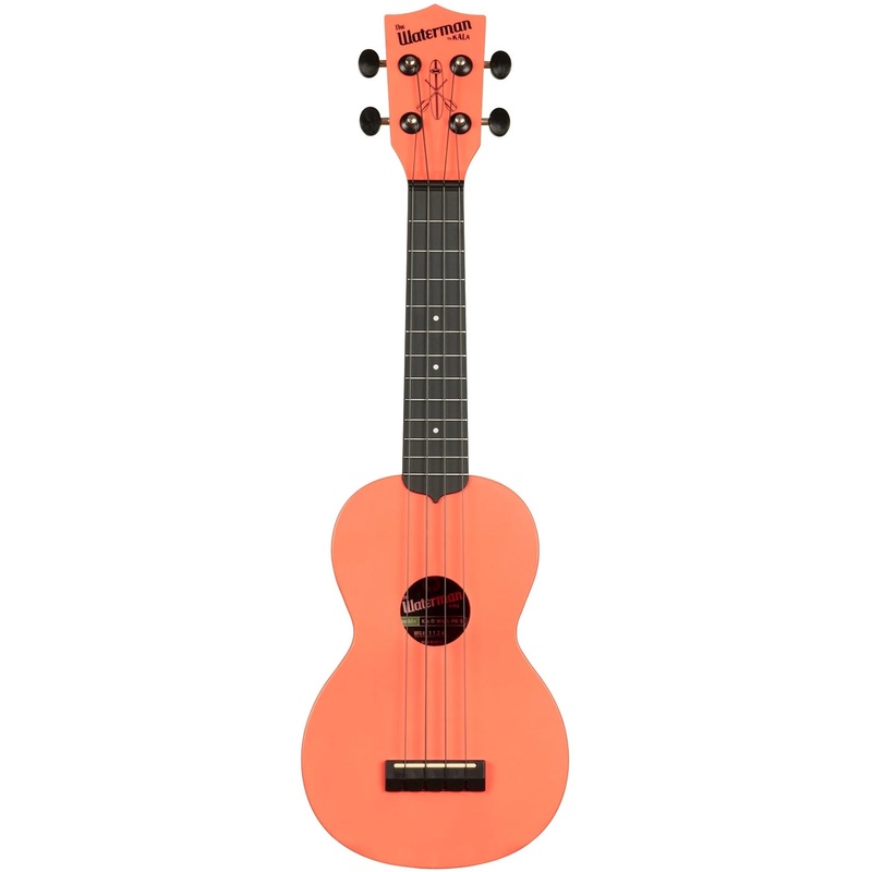 KALA KA-R-WMS-PK-S Soprano Recycled Waterman Ukulele, Pink Dusk
