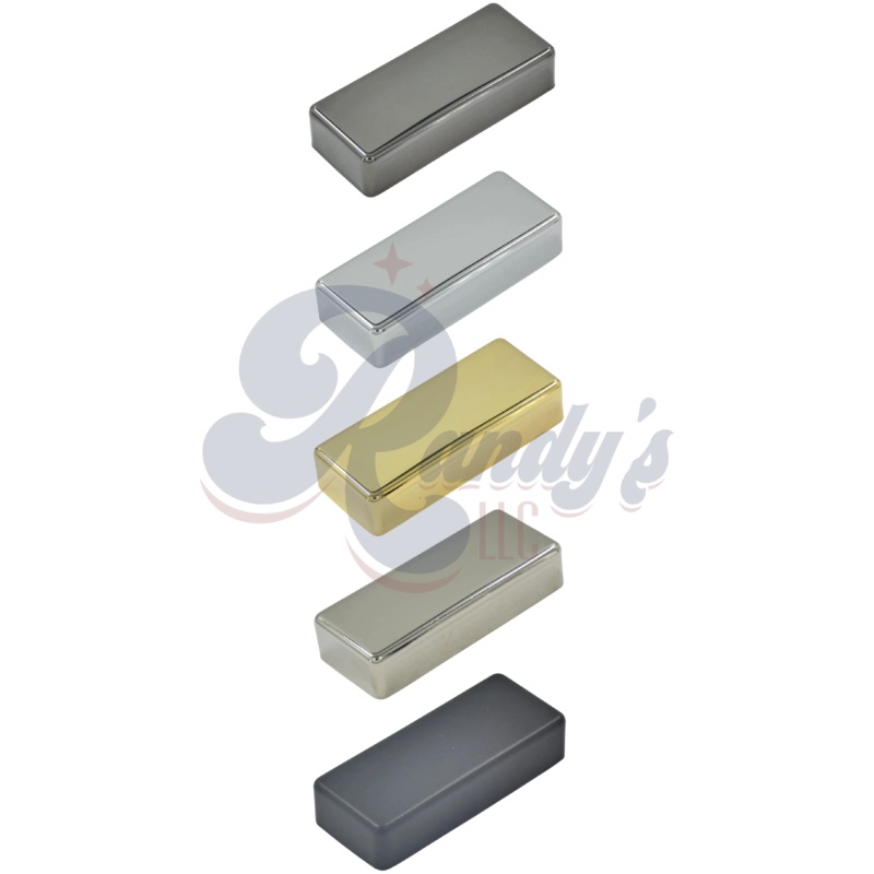 (Contemporary Series) Firebird Mini Humbucker Pickup Cover (Closed) - Fits Gibson Black Chrome/Cosmo Black