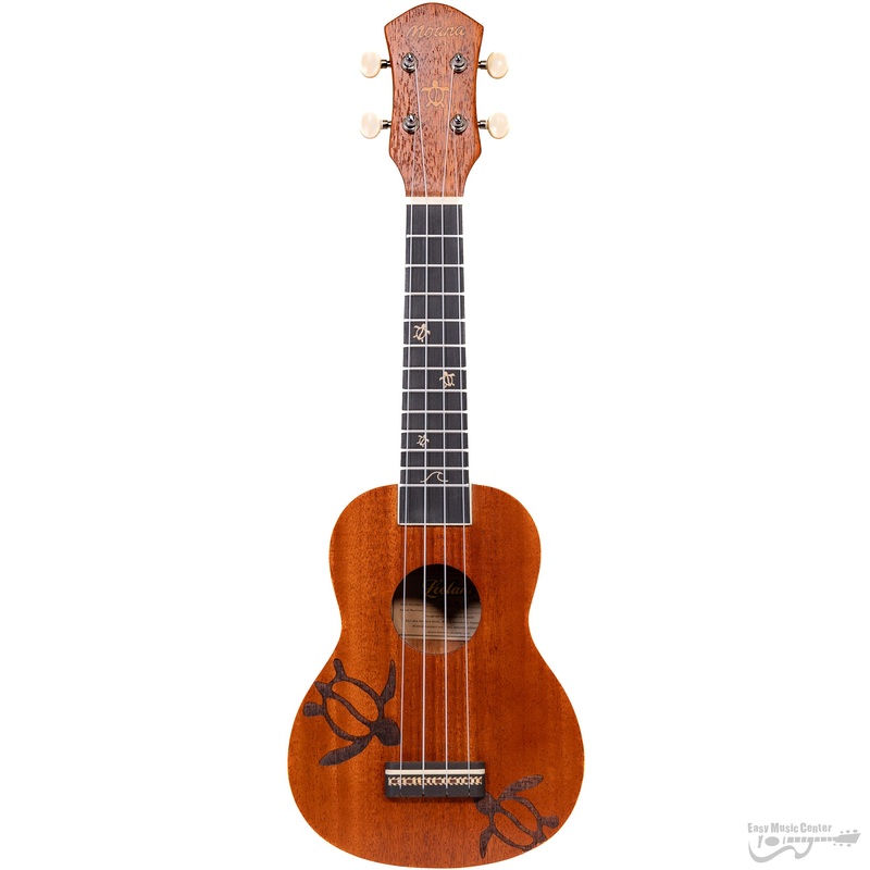 Leolani S-258 Moana Soprano Ukulele, Turtle w/ Bag
