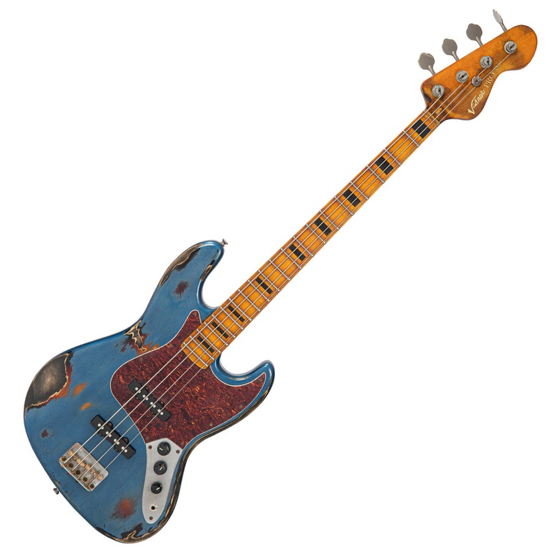 Vintage VJ74 ProShop Custom-Build ~ Heavy Distressed Metallic Blue Over Tobacco