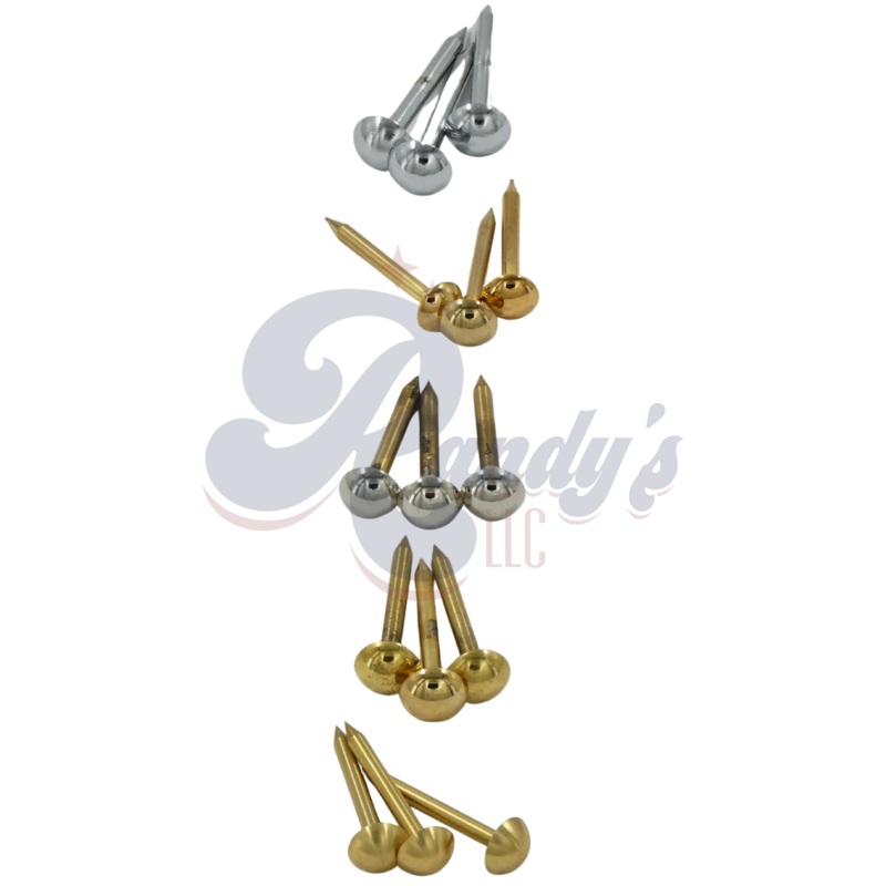 (Historic Series) '58 Flying V String Plate Tailpiece Brads - Fits Gibson Chrome