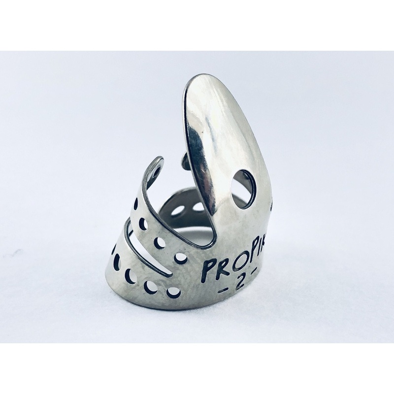 (2-Pack) ProPik Extra Comfortable Nickel Split Wrap #2 Finger Pick (11-201-1322)