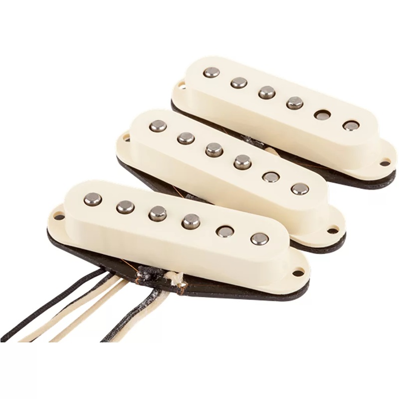 Fender Pure Vintage '57/'62 Stratocaster Pickup Set Pickups and Preamps - Aged White