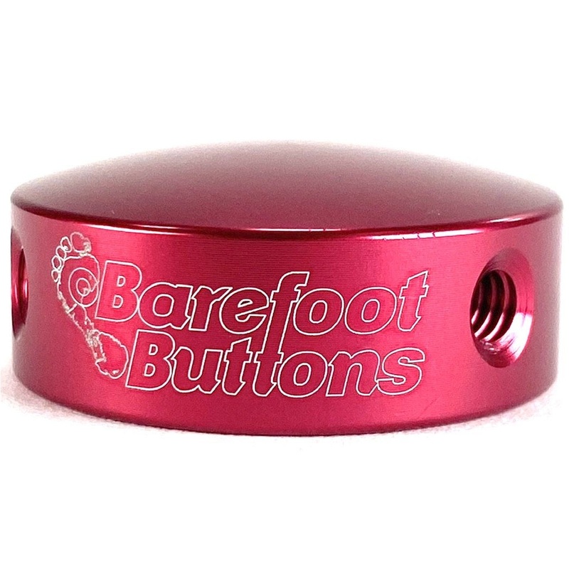 Barefoot Button 17-V1-ST-RD Pedal Button V1 3/8", Red