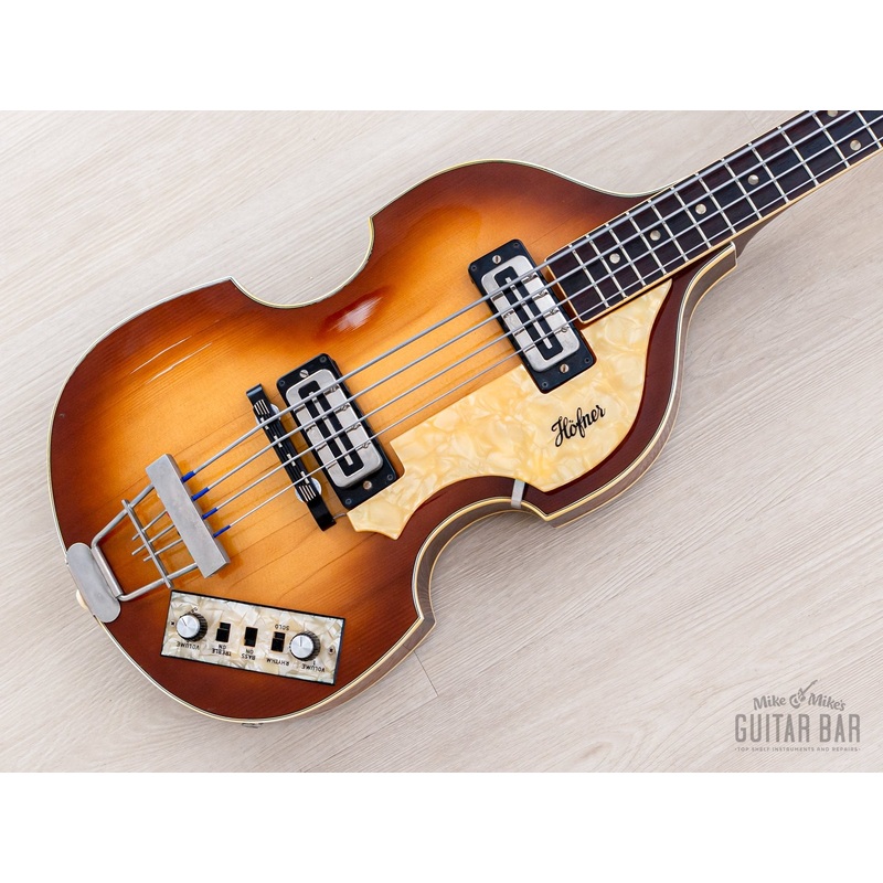 1970s Hofner 500/1 Beatle Bass Vintage Violin Bass 100% Original w/ Blade Pickups, Case
