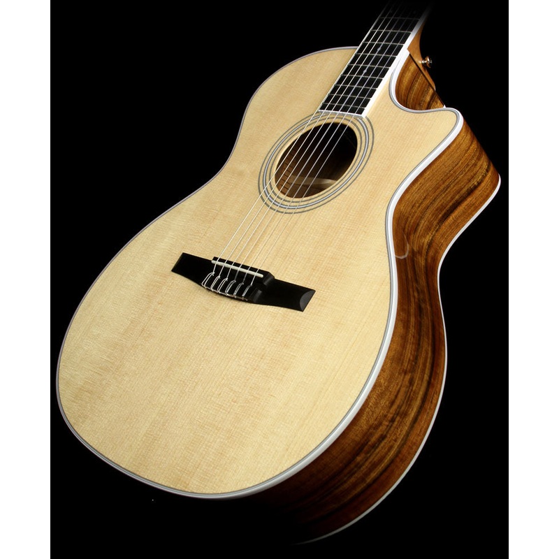 Used 2015 Taylor 414ce-N Grand Auditorium Nylon Acoustic Guitar Natural