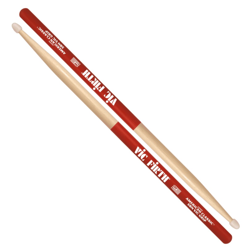 Vic Firth American Classic Nylon Tip Vic Grip Drumsticks  5B
