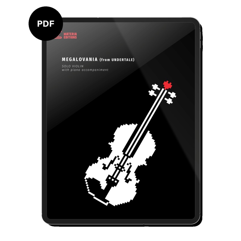 MEGALOVANIA (from UNDERTALE) (for Solo Violin with Piano Accompaniment) Digital Sheet Music
