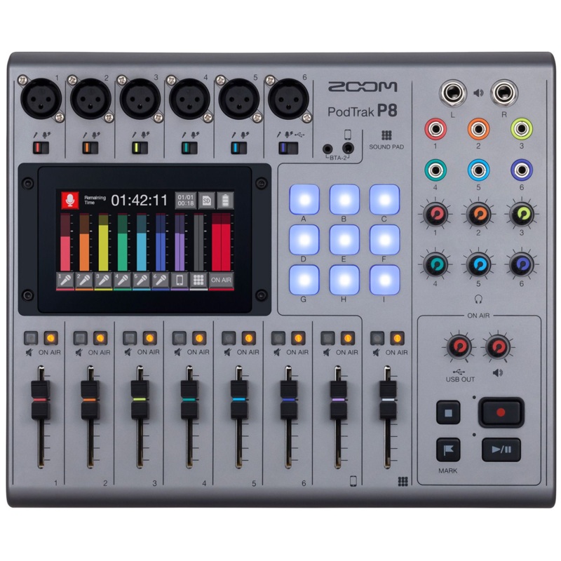 Zoom PODTRAK-P8 PodTrak P8 Multi-Track Recording Mixer