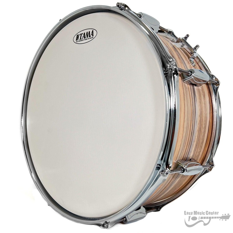Tama IES1465NZW 6.5x14 Snare Drum, Imperial Star Poplar, Natural Zebrawood Wrap