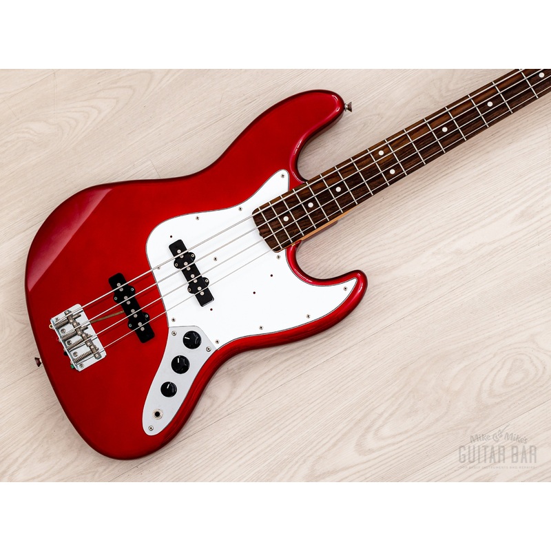 2002 Fender Jazz Bass 62 Vintage Reissue JB62-75US Candy Apple Red w/ USA Pickups, Japan CIJ