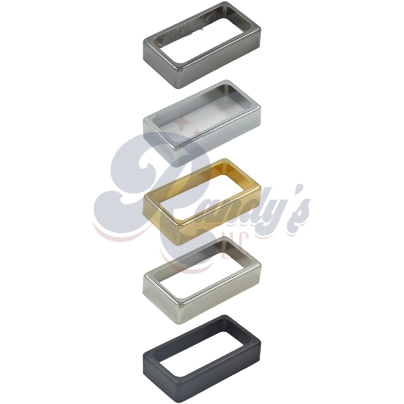 (Contemporary Series) Humbucker Pickup Cover (Open) - Fits Gibson Black Chrome/Cosmo Black