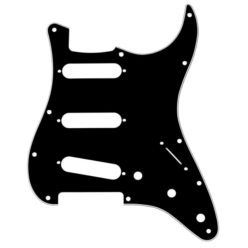 Fender 3-Ply Stratocaster Pickguard - 11-Hole - Black