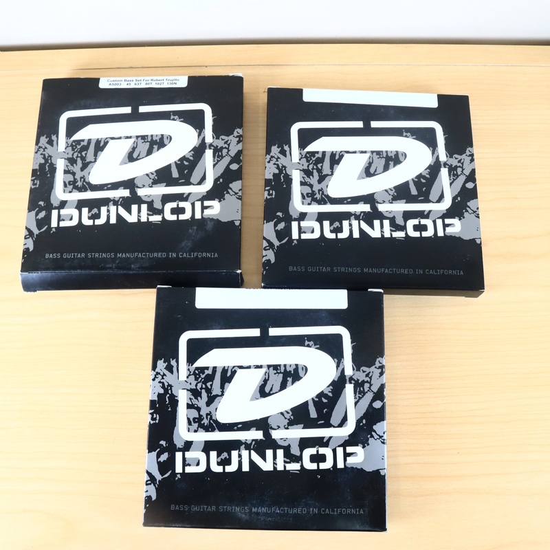 (3 LOT) Dunlop Robert Trujillo Stainless Steel 5-String Custom Electric Bass 45-130