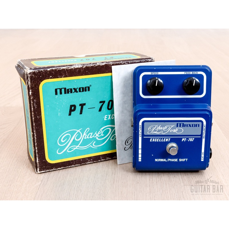 1970s Maxon PT-707 Phase Tone Vintage Guitar Effects Pedal Phase Shifter w/ Box, Ibanez