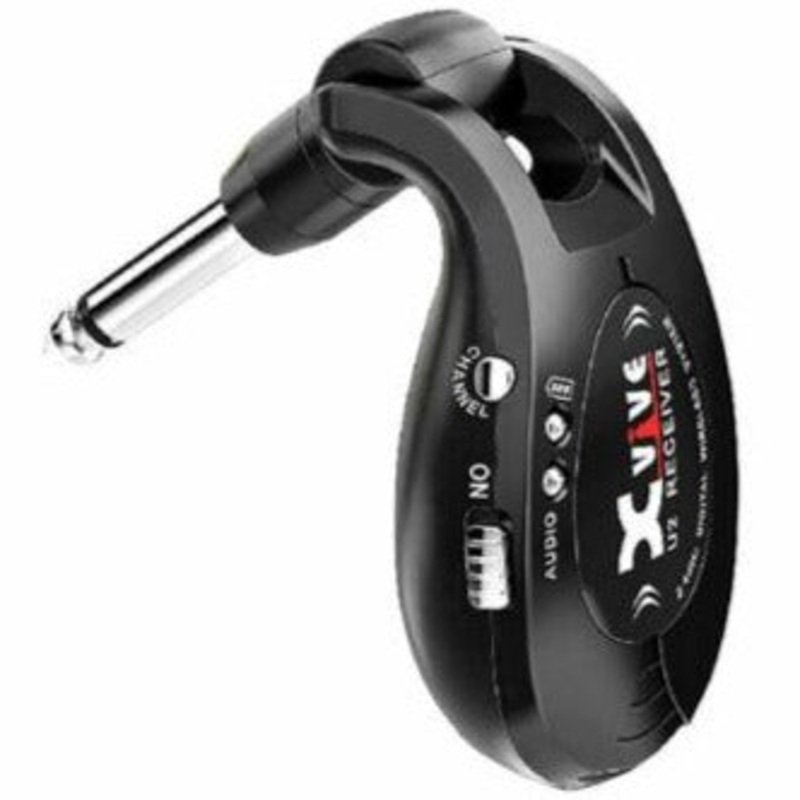 Xvive U2R-BLACK Digital Guitar Wireless Receiver, Black