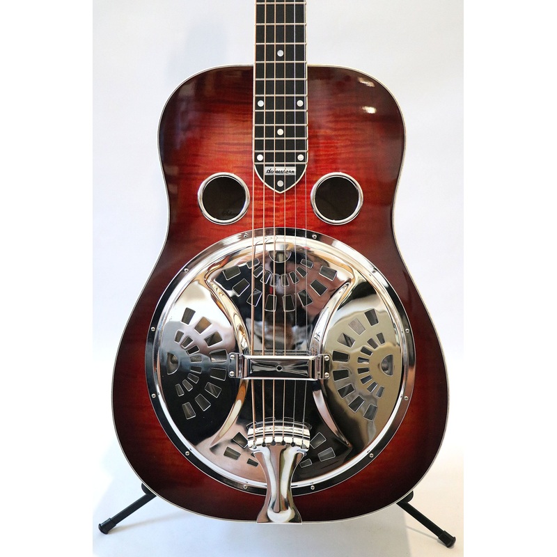 National Scheerhorn L-Body Figured Maple Square Neck Resonator