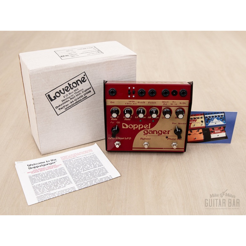 2001 Lovetone Doppelganger Effects Pedal, Mint w/ Box & Paperwork