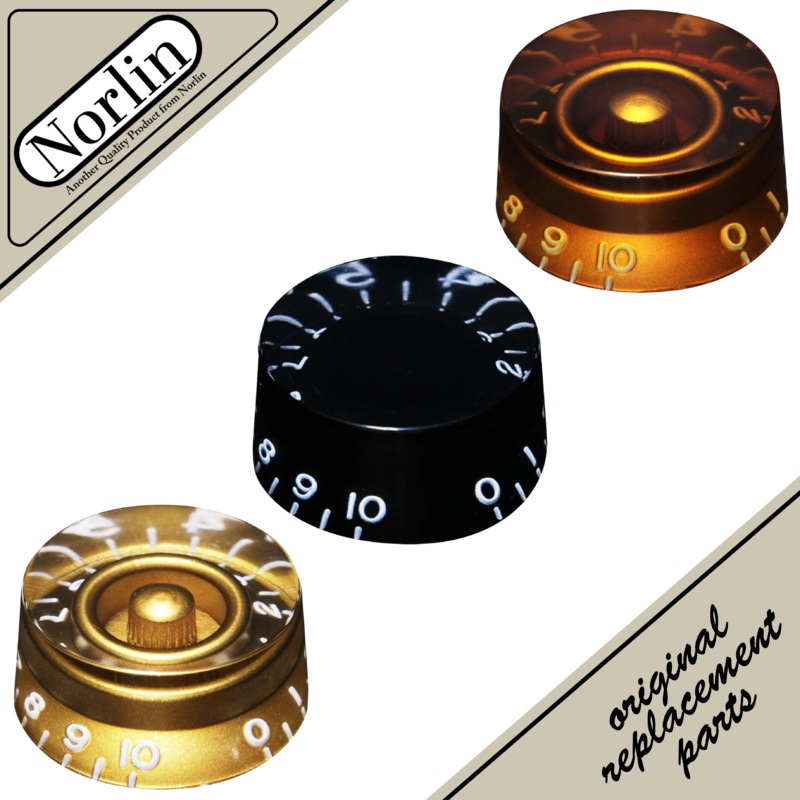 Embossed Speed Knob for Gibson Guitars Amber