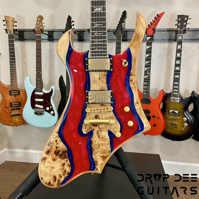 Wylde Audio Goregehn Special Edition Electric Guitar Blood River Burl