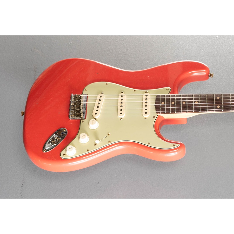 1960 Journeyman Relic Hardtail Stratocaster - Fiesta Red