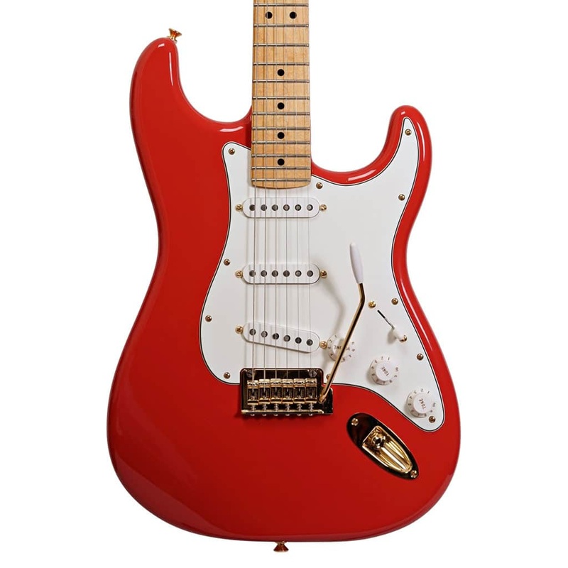Fender Limited Edition Player Stratocaster - Maple Neck - Fiesta Red - Gold Hardware