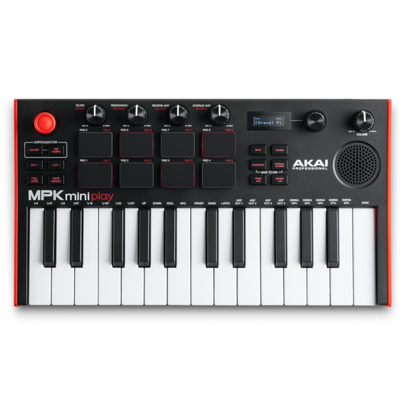 Akai MPKMINIPLAYMK3 MK3 Mini Keyboard and Drum Pads with Built-In Sounds