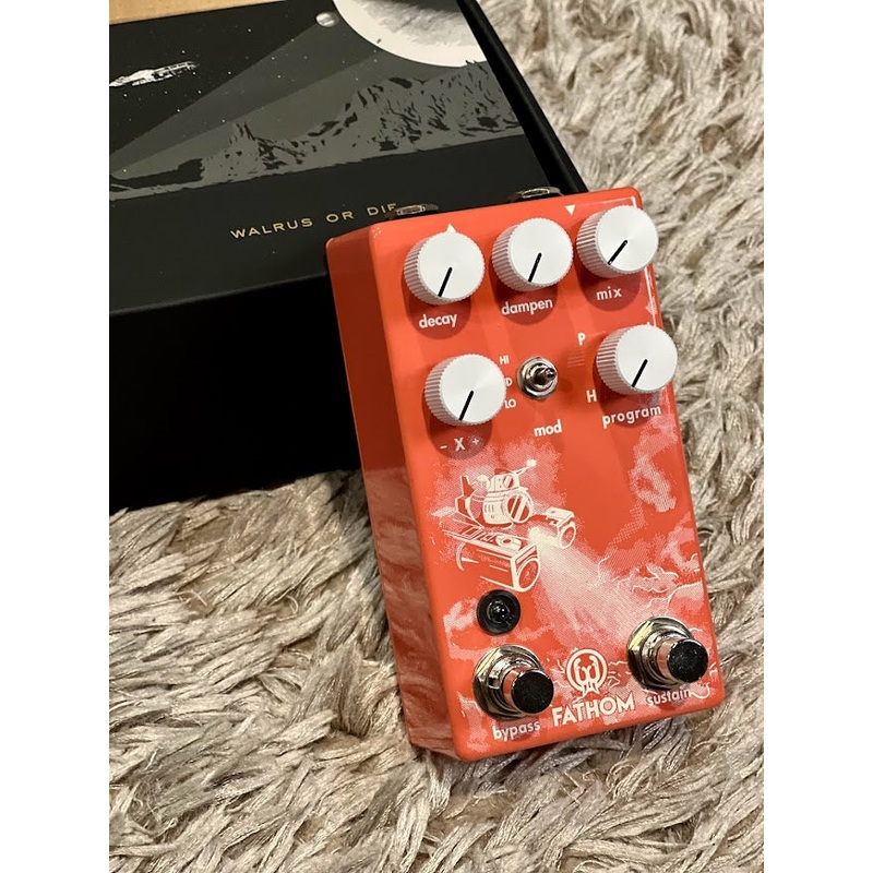 Walrus Audio Fathom Multi-Function Reverb in Coral Series Single variant
