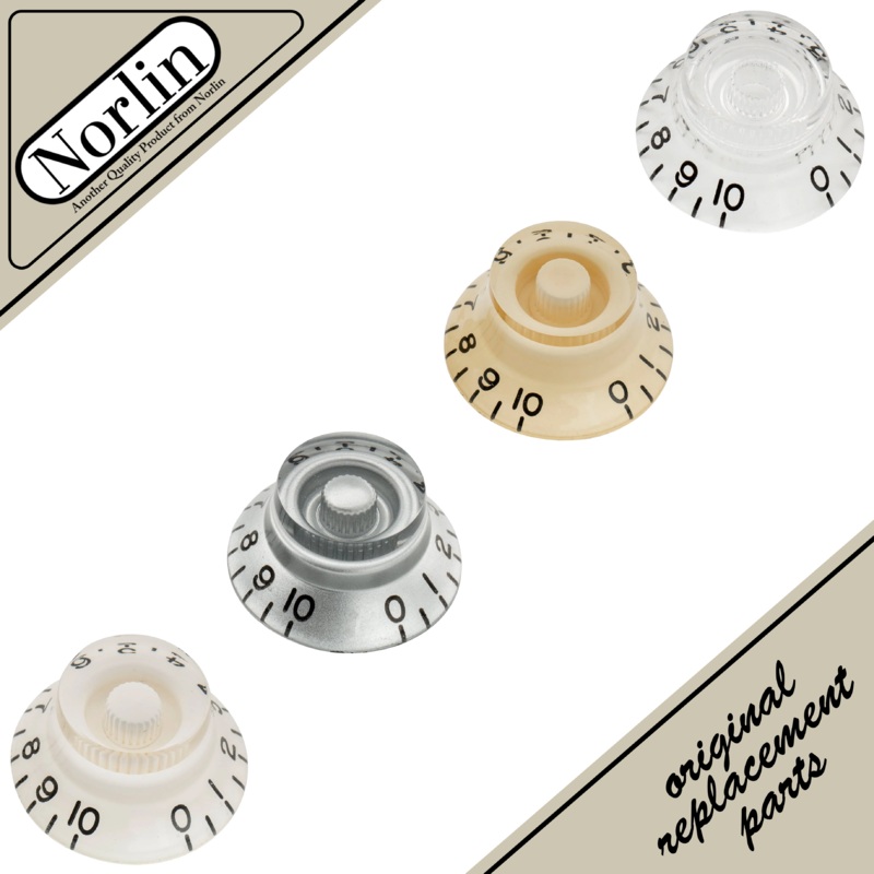 Bell Mod Knob for Gibson Guitars Clear