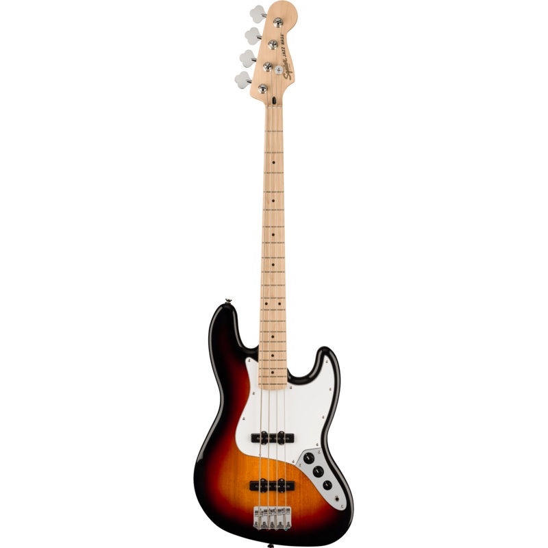 Squier 037-8602-500 Affinity J-Bass, Maple, WPG, 3-Color Sunburst