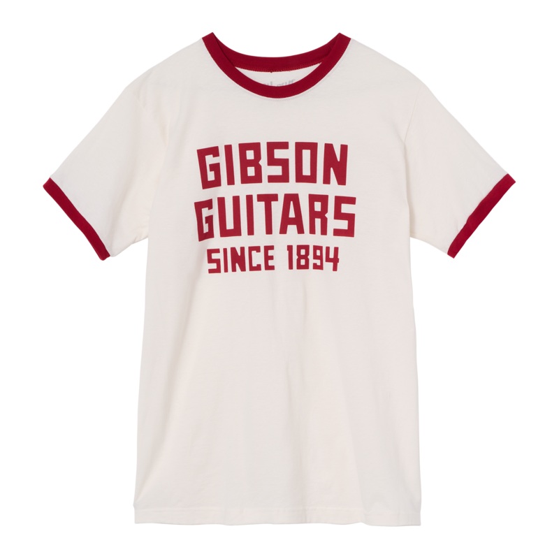Gibson Since 1894 Ringer Tee White Small