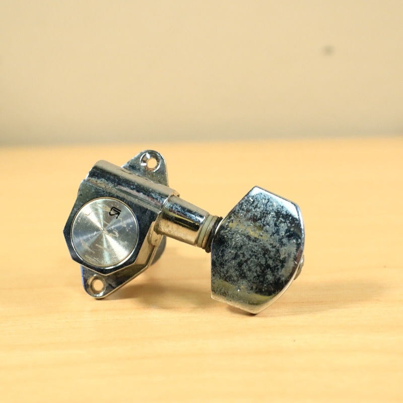 (1) Vintage 80s Gotoh Octagon Machine Head Bass Tuning Peg Tuner Takamine Japan