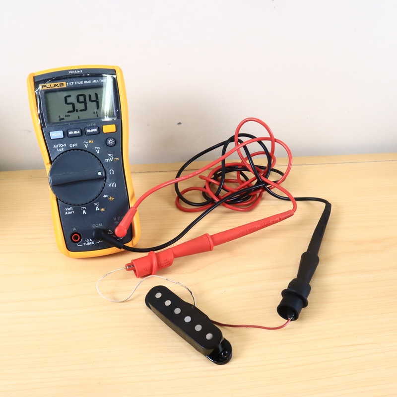 1980s Fender USA Stratocaster Black Pickup #016730 5.94ohms