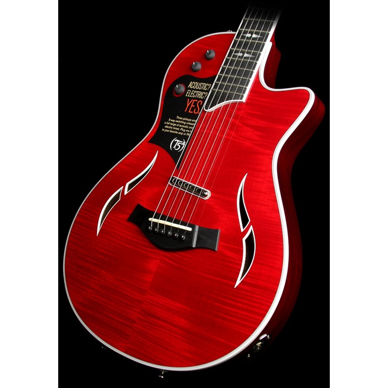 Used Taylor T5z Pro Electric Guitar Borrego Red